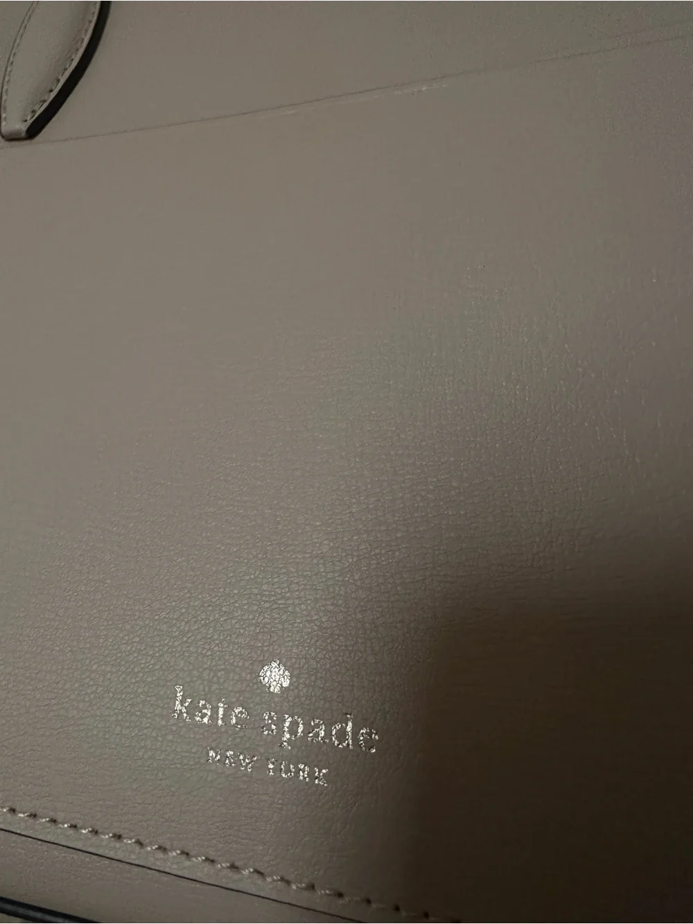 kate spade Blush Pink Leather Tote with Gold Accent